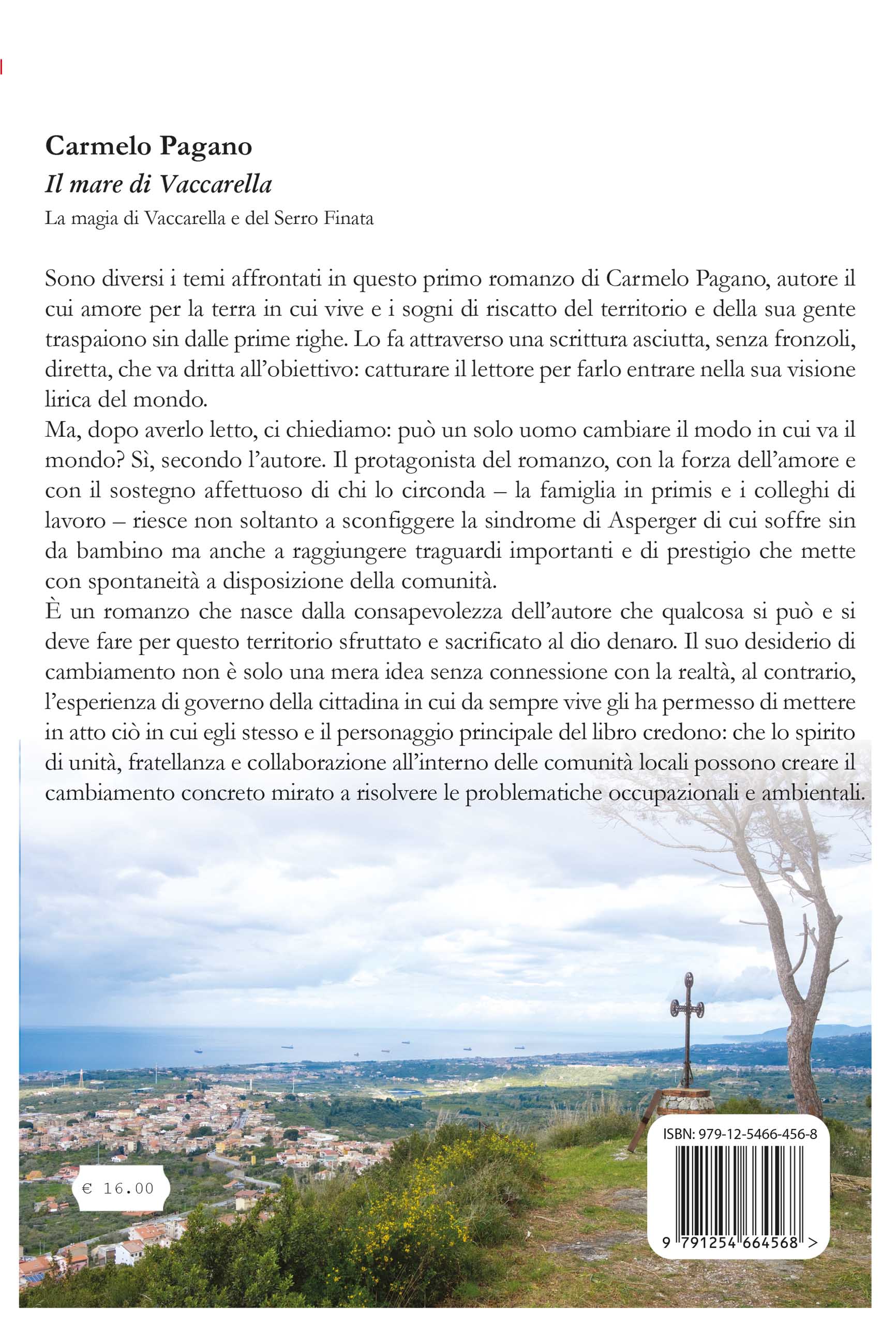 Quarta di copertina di Il mare di Vaccarella