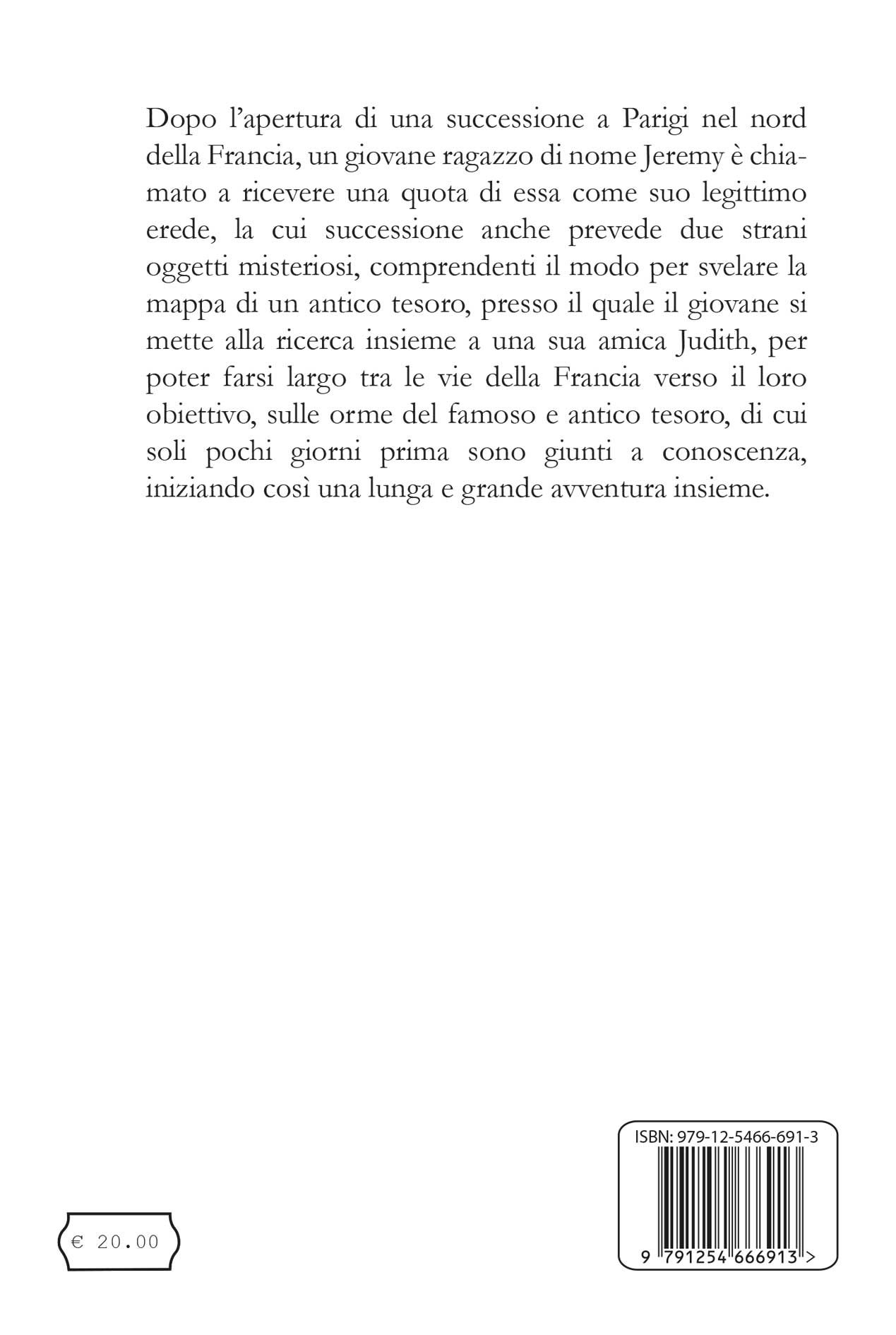 Quarta di copertina di L'Isola del Tesoro
