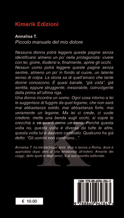 Quarta di copertina di Piccolo manuale del mio dolore