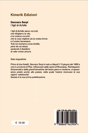 Quarta di copertina di I figli di Achille