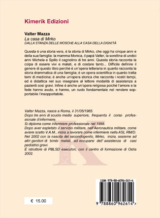 Quarta di copertina di La casa di Mirko
