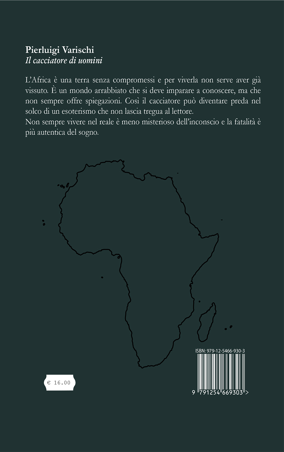 Quarta di copertina di Il cacciatore di uomini