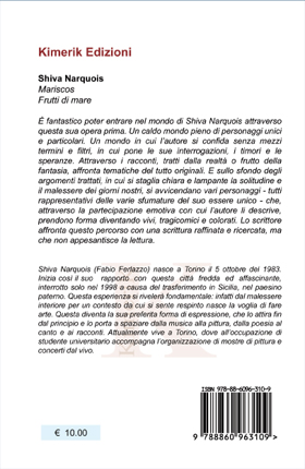 Quarta di copertina di Mariscos - Frutti di mare
