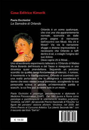 Quarta di copertina di La samsara di Orlando