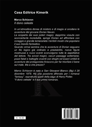 Quarta di copertina di Il dono celeste