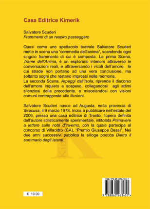 Quarta di copertina di Frammenti di un respiro passeggero