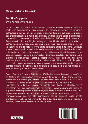 Quarta di copertina di UNA FACCIA UNA RAZZA