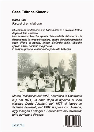 Quarta di copertina di Ricordi di un cialtrone