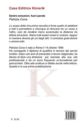 Quarta di copertina di Dentro emozioni, fuori parole