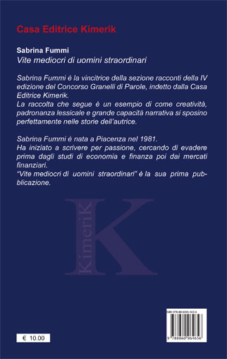 Quarta di copertina di Vite mediocri di uomini straordinari
