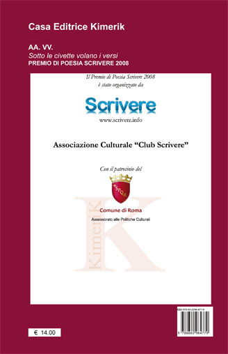 Quarta di copertina di Sotto le civette volano i versi