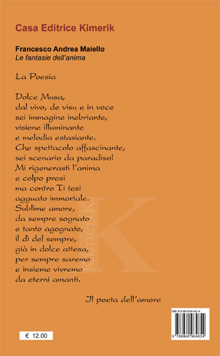 Quarta di copertina di Le fantasie dell' anima