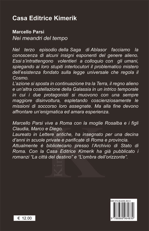 Quarta di copertina di Nei meandri del tempo